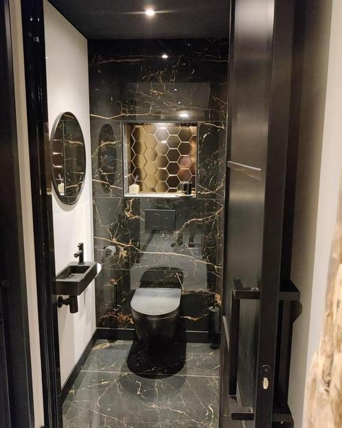 PROEFSTAAL - Lux Ceasar Black Gold LEVIGLASS / Hoogglans, Huis en Inrichting, Overige Huis en Inrichting, Ophalen of Verzenden