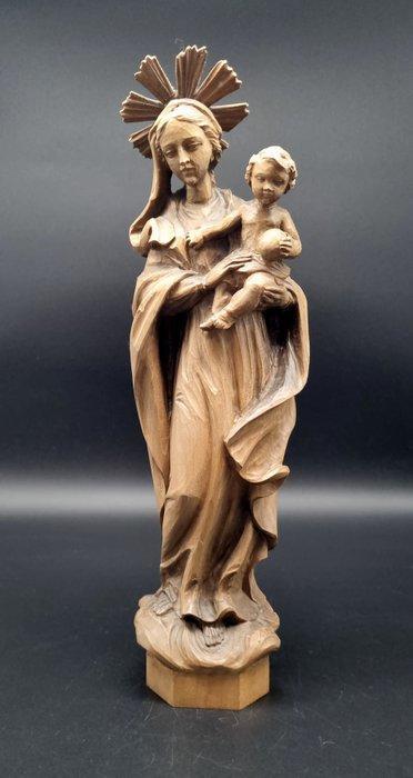 Südtirol Madonna mit Jesuskind ca. 33 cm. - Figure - Bois, Antiek en Kunst, Antiek | Boeken en Manuscripten