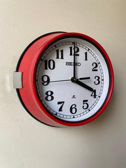 Horloge murale - SEIKO, Seikosha -   Acier - 1990-2000, Antiek en Kunst, Antiek | Wandborden en Tegels