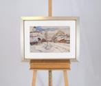David Schulman (1881-1966) - Weg met huizen in de winter, Antiek en Kunst, Kunst | Schilderijen | Klassiek
