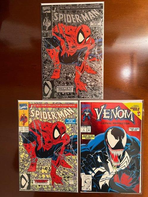 Spider-Man #1 - Regular Cover + Silver Cover + Venom Lethal, Boeken, Strips | Comics