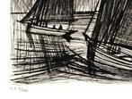 Bernard Buffet (1928-1999) - Voiliers au large - Gravure