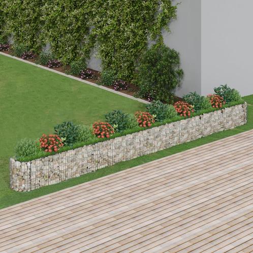 vidaXL Gabion plantenbak verhoogd 610x50x50 cm, Tuin en Terras, Bloempotten, Nieuw, Verzenden