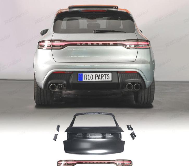 PORTE DE COFFRE PORSCHE MACAN 14-18 LOOK TURBO 2023 + FEUX A, Auto-onderdelen, Carrosserie, Verzenden