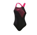 Sportbadpak - Maat 38 Speedo Medley Logo 1 Piece Zwart/Roze, Watersport en Boten, Duiken, Verzenden, Nieuw