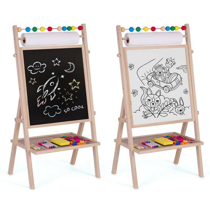 Multifunctioneel dubbelzijdig schrijfbord - 62x28x44 cm m..., Kinderen en Baby's, Babykleding | Baby-kledingpakketten, One size
