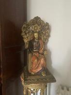 Ecole Olot - Statue, Sacré coeur de Jésus trônant - 53 cm -, Antiquités & Art