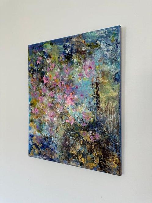 Viktoria Ganhao - Floral Abstract 08.06.21, Antiek en Kunst, Kunst | Schilderijen | Modern