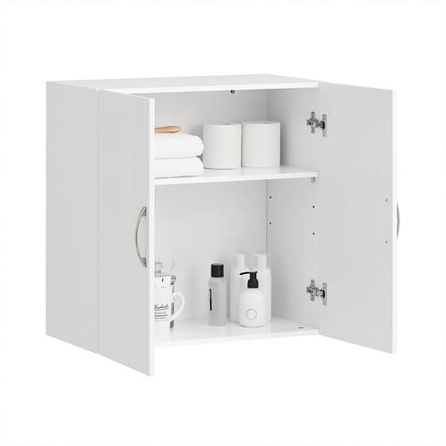 Tweedekans | SoBuy Wandkast met 2 Deuren - 60x60x30 cm - Wit, Huis en Inrichting, Keuken | Keukenbenodigdheden, Ophalen of Verzenden