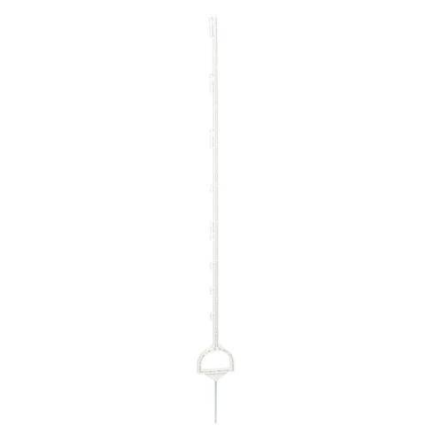 Volledige kunststof paal met stijgbeugel 158cm, wit, Tuin en Terras, Palen, Balken en Planken, Nieuw
