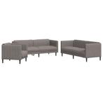 3-delige Loungeset Taupe | Tweede Kansje | Comfort gegara..., Tuin en Terras, Verzenden, 6 zitplaatsen, Nieuw, Loungeset