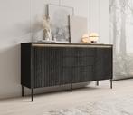 Meubella Dressoir Timoteo mat zwart 170 cm, Huis en Inrichting, Verzenden, Nieuw, 25 tot 50 cm, 150 tot 200 cm
