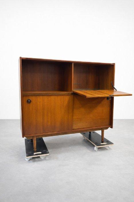 Drankkast - teak - Credenza / Mobiele Bar uit de, Antiquités & Art, Art | Objets design