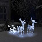 vidaXL Kerstversiering rendieren en slee 160 LEDs 130 cm, Diversen, Kerst, Verzenden, Nieuw