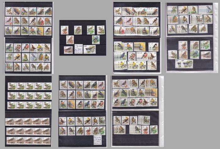 België - Vogels van Buzin - Lot Buzin en francs et pré, Postzegels en Munten, Postzegels | Europa | België