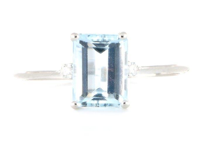 Zonder Minimumprijs - Ring - 18 karaat Witgoud - 1.00ct. tw., Handtassen en Accessoires, Ringen