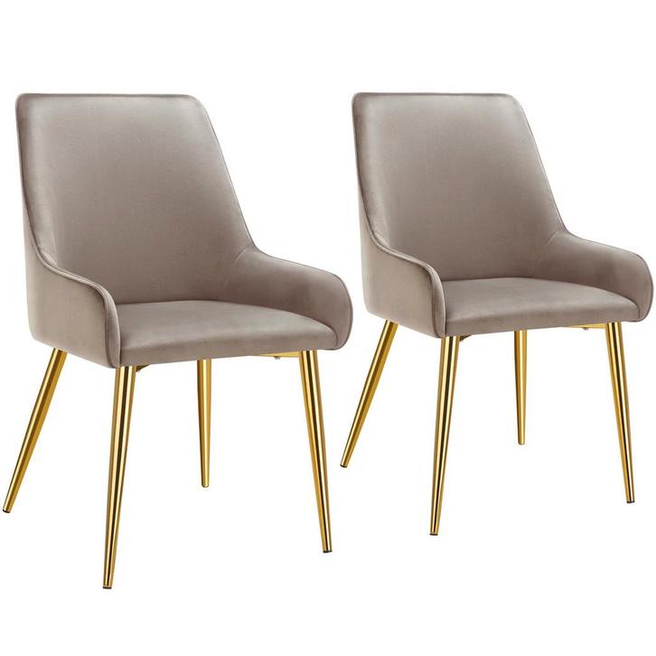 tectake Eetkamerstoel Avane, fluweeloptiek, draagkracht 120, Huis en Inrichting, Stoelen, Verzenden