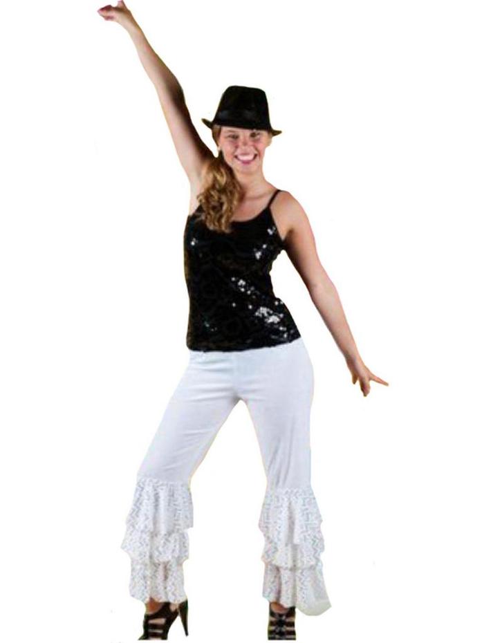 Disco broek unisex abba, Hobby en Vrije tijd, Feestartikelen, Ophalen of Verzenden