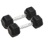 vidaXL Halters 2 st 8 kg gietijzer, Sport en Fitness, Verzenden, Nieuw