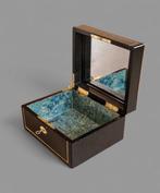 Boîte à bijoux - Laiton, Bois Noirci - Livraison gratuite!!!