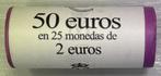 Spanje. 2 Euro 2020 Aragon (25 monnaies) en rouleau