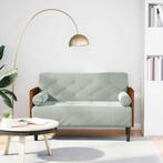 vidaXL Loveseat bank met bolsters kussens lichtgrijs 110 cm, Huis en Inrichting, Zetels | Zetels, Verzenden, Nieuw
