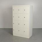 Lockerkast Officenow - Wit - 165 x 90 cm - 12 lockers, Ophalen of Verzenden, Gebruikt