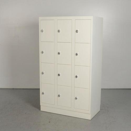 Lockerkast Officenow - Wit - 165 x 90 cm - 12 lockers, Huis en Inrichting, Kasten | Lockerkasten, Gebruikt, Ophalen of Verzenden