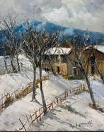 Pasquale Vuotto (1958) - Baita di montagna sotto la neve, Antiek en Kunst