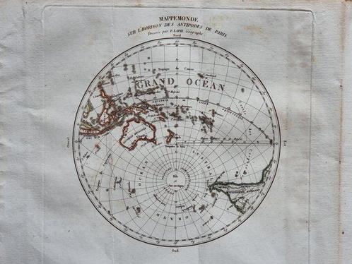 Carte du monde, Planisfero; Barbié du Bocage / Jean-Denis /, Boeken, Atlassen en Landkaarten