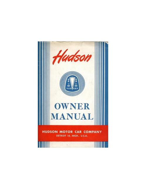 1948 HUDSON SUPER SIX EIGHT COMMODORE INSTRUCTIEBOEKJE, Auto diversen, Handleidingen en Instructieboekjes