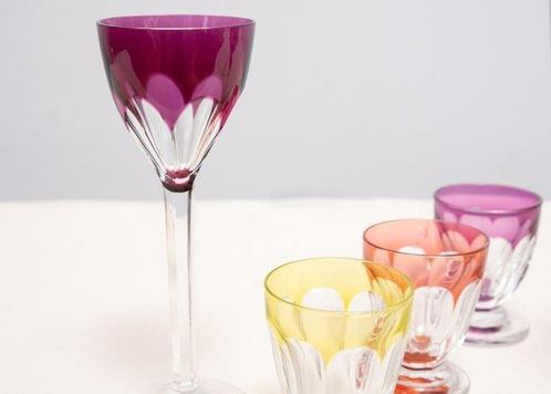 Val Saint Lambert - Service à boisson (5) - Verre - verres à, Antiek en Kunst, Antiek | Meubels | Tafels