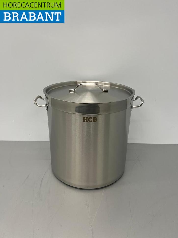 RVS HCB Soeppan Kookpan Pan Inductie 36,5 x 37 cm 33 liter, Zakelijke goederen, Horeca | Keukenapparatuur, Ophalen of Verzenden