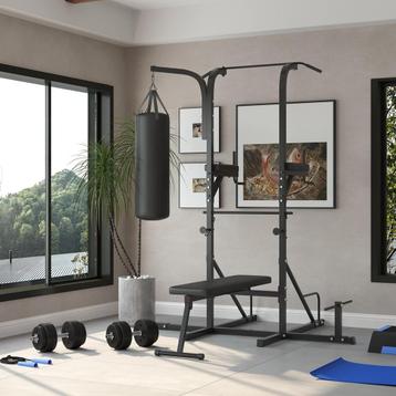 Dumbbells - Fitpower - Verstelbaar - Zwart beschikbaar voor biedingen