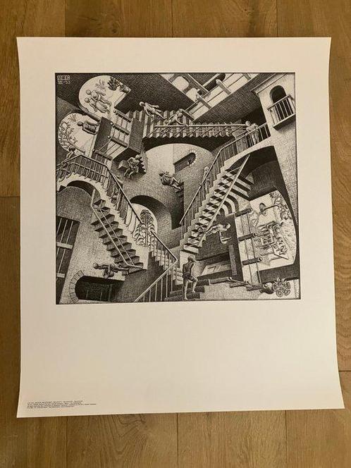 M.C. Escher - Relativity, Antiek en Kunst, Kunst | Tekeningen en Fotografie