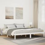 vidaXL Bedframe extra lang zonder matras grenenhout wit, Huis en Inrichting, Slaapkamer | Bedden, Verzenden, Nieuw