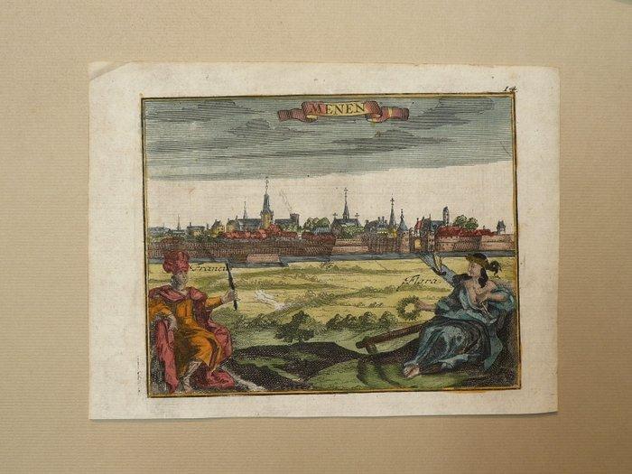 België - Menen / Menin; Johann Christian Dehne - Menen -, Boeken, Atlassen en Landkaarten