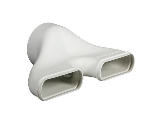 Easyflex Renson recht dubbel verloopstuk - Ø 125mm, Doe-het-zelf en Bouw, Ventilatie en Afzuiging, Nieuw, Verzenden