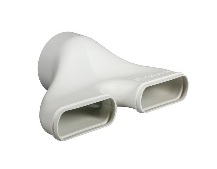 Easyflex Renson recht dubbel verloopstuk - Ø 125mm, Doe-het-zelf en Bouw, Ventilatie en Afzuiging, Nieuw, Verzenden