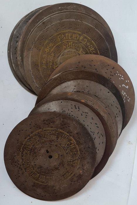 Muziekdoos - Duitsland - 1895-1910 - 21 ijzeren discs, Muziek en Instrumenten, Blaasinstrumenten | Blokfluiten