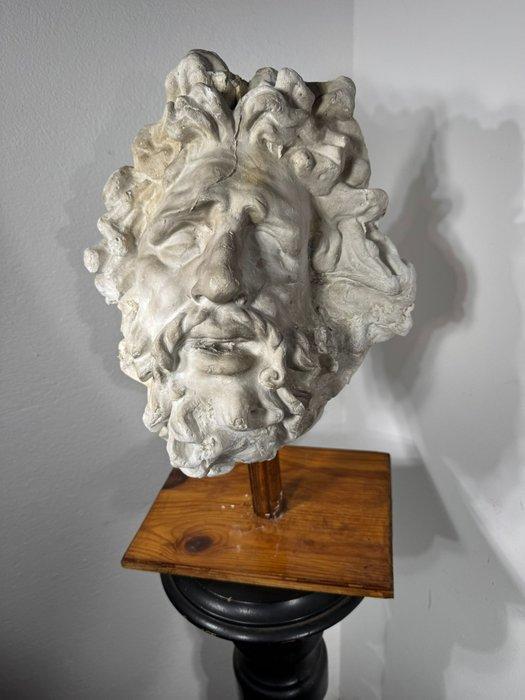 sculptuur, Scultura antica Testa Laoconte maschera gesso -, Antiek en Kunst, Antiek | Keramiek en Aardewerk
