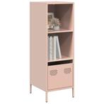 vidaXL Hoge kast 35x39x103,5 cm staal roze, Huis en Inrichting, Verzenden, Nieuw