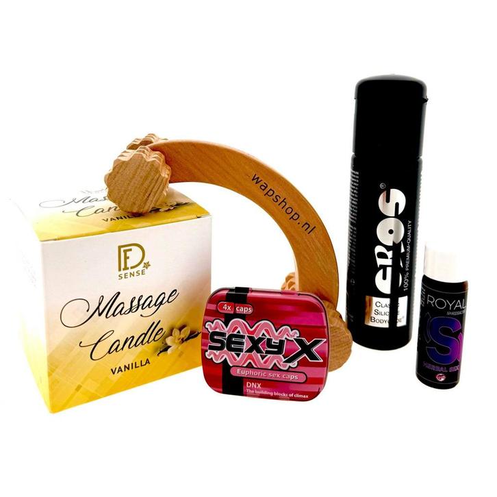 Erotiekpakket Massagekaars, Sport en Fitness, Massageproducten, Nieuw, Verzenden