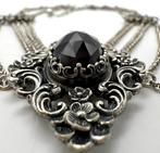 Zonder Minimumprijs - Kraagketting Zilver Granaat -, Handtassen en Accessoires