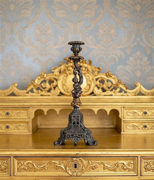 Kandelaber - Legering - Neoclassicistische kandelaar, Antiek en Kunst, Antiek | Overige Antiek