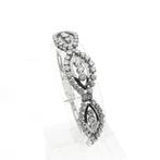 Exclusief witgouden armband met diamant; ca 5,0 ct. | 17,..., Handtassen en Accessoires, Armbanden, Gebruikt, Overige kleuren