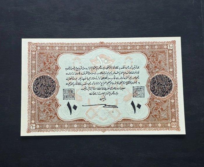 Turkije. - 10 livres 1918 - Pick 110x - British counterfeit, Postzegels en Munten, Bankbiljetten | Europa | Niet-Eurobiljetten