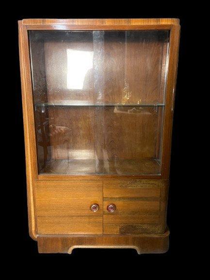 Ditta Busnelli Angelo - Vitrinekast - Wortelnotenhout -, Antiek en Kunst, Kunst | Designobjecten