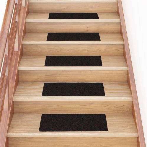 vidaXL Trapmatten zelfklevend 30 st 60x25 cm rechthoekig, Doe-het-zelf en Bouw, Ladders en Trappen, Nieuw, Verzenden