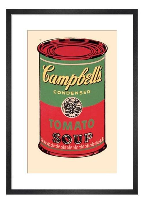 Andy Warhol - “Campbells Soup Can, 1965 (green & red)”., Antiek en Kunst, Kunst | Designobjecten